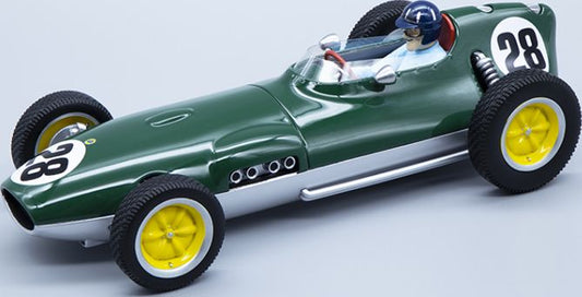 Available to Order – Lotus 16 Championship 1959 British GP #28 Aintree Graham Hill w/Figure 1:18 (TEC 18123C)