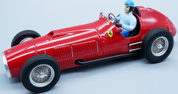 Available To Order – Ferrari 375 F1 Indy 1952 Test Alberto Ascari w/Driver Figure 1:18 (TEC 18193A)