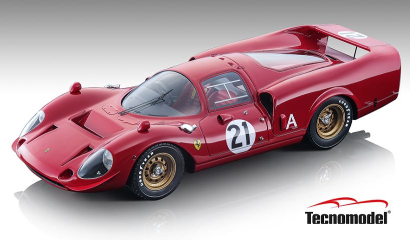 Available To Order – Ferrari 365 P2/3 Drogo SCCA National Road America 1969 #21 William Cooper 1:18 (TEC 18255B)