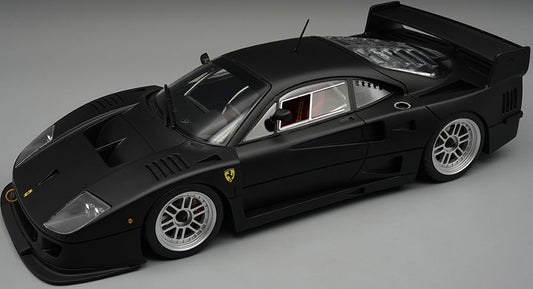 Available To Order – Ferrari F40 LM 1996 Press Version Matt Black w/BBS Silver Rims 1:18 (TEC 18286I)