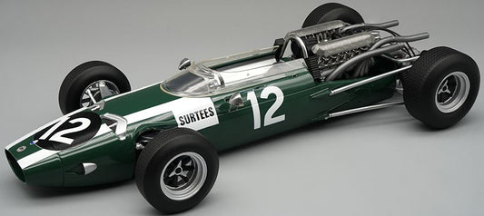 Available To Order – Cooper Maserati F1 T81 1966 British GP #12 John Surtees 1:18 (TEC 18295E)