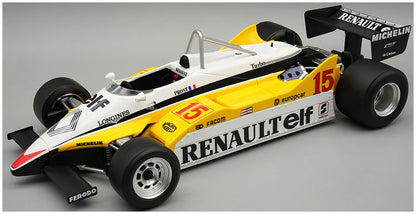 Available to Order – Renault RE30B 1982 Winner South Africa GP #15 Alain Prost w/Showcase 1:18 (TEC 18367A)
