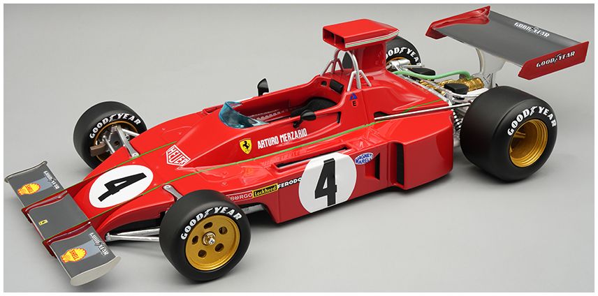 Available To Order – Ferrari 312B3-73 1973 Austria GP #4 Arturo Merzario 1:18 (TEC 18411A)