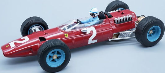 Available To Order – Ferrari 512 F1 GP Zandvoort 1965 #2 John Surtees w/Driver Figure 1:18 (TEC 1898C)