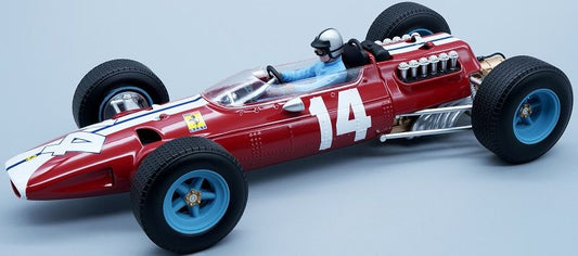 Available To Order – Ferrari 512 F1 GP USA Team NART 1965 #14 Pedro Rodriguez w/Driver Figure 1:18 (TEC 1898D)