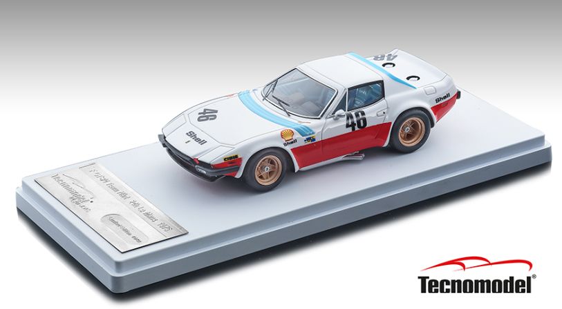 Available To Order – Ferrari GTB/4 Michelotti Team NART #46 24h Le Mans 1975 Carlo Facetti 1:43 Tecnomodels Mythos Model (TEC 4310A)
