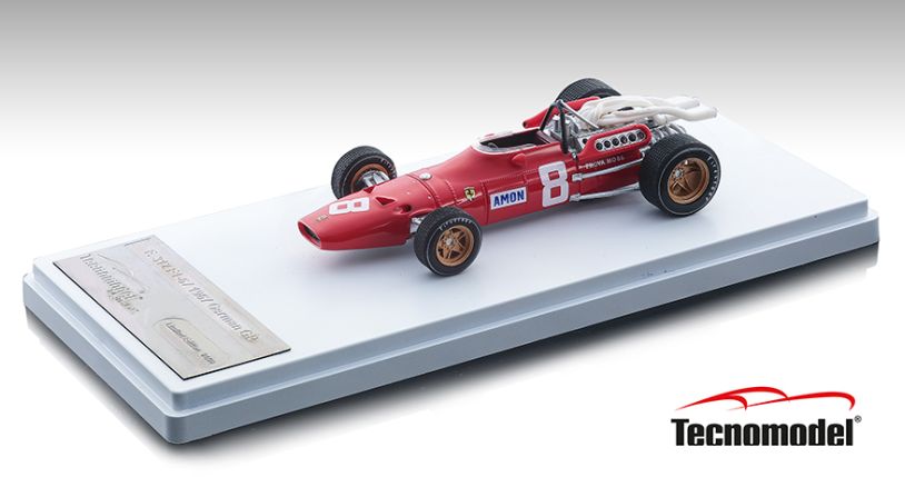 Ferrari 312 F1-67 1967 German GP #8 C. Amon 1:43 Tecnomodels Mythos Model