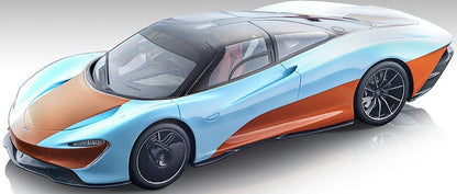 McLaren Speedtail Light Blue/Orange 2020 (Limited Edition 39 pcs) 1:43 Tecnomodels Mythos Model
