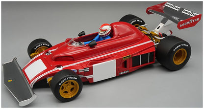 Available To Order – Ferrari 312 B3 Test Monza GP Clay Regazzoni w/Driver Figure 1:18 Tecnomodels Mythos Model (TEC D18313C)