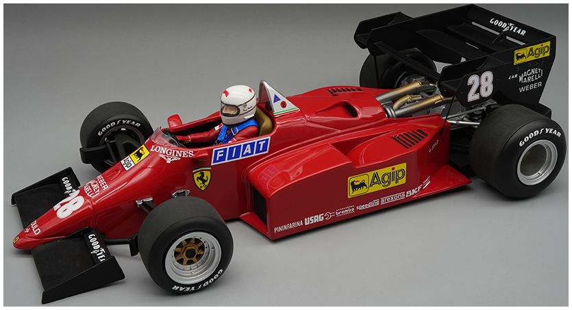 Available To Order – Ferrari 126 C4-M2 1984 European GP #28 R. Arnoux w/Driver Figure 1:18 Tecnomodels Mythos Model (TEC D18316A)