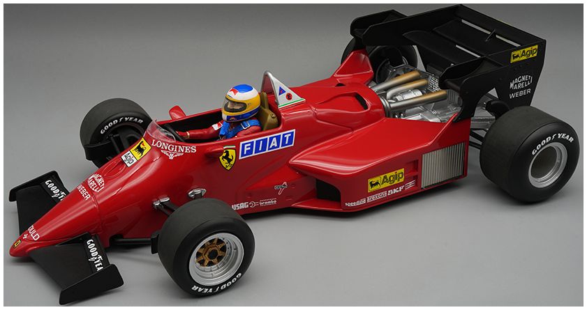 Available To Order – Ferrai 126 C4-M2 Presentation Version 1984 Championship w/Driver Figure 1:18 Tecnomodels Mythos Model (TEC D18316C)