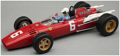 Ferrari 312 F1 1966 Winner Italy GP Monza #6 L. Scarfiotti w/Driver (w/Showcase) 1:18 Tecnomodels Mythos Model