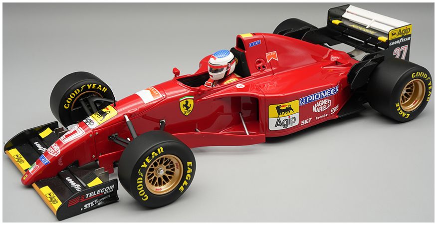 Ferrari 412T2 1995 Canada GP #27 Jean Alesi w/Driver 1:18 Tecnomodels Mythos Model