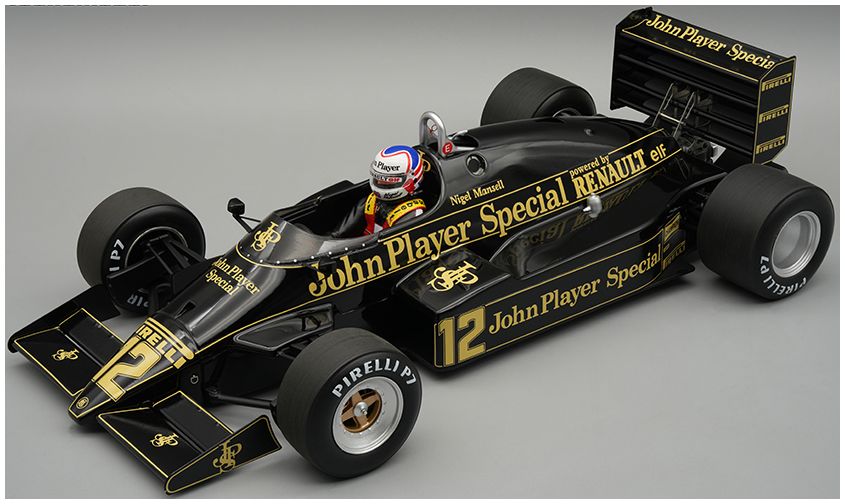 Available To Order – Lotus 94T 1983 European #12 GP Nigel Mansell w/Driver (w/Showcase) 1:18 Tecnomodels Mythos Model (TEC D18400A)
