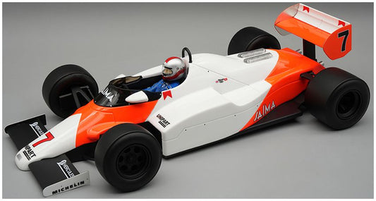 Available To Order – McLaren MP4/1C 1983 Winner USA GP #7 John Watson w/Driver 1:18 Tecnomodels Mythos Model (TEC D18402A)
