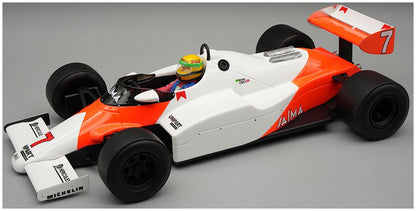 Available To Order – McLaren MP4/1C 1983 Silverstone Test #7 Ayrton Senna w/Driver 1:18 Tecnomodels Mythos Model (TEC D18402E)