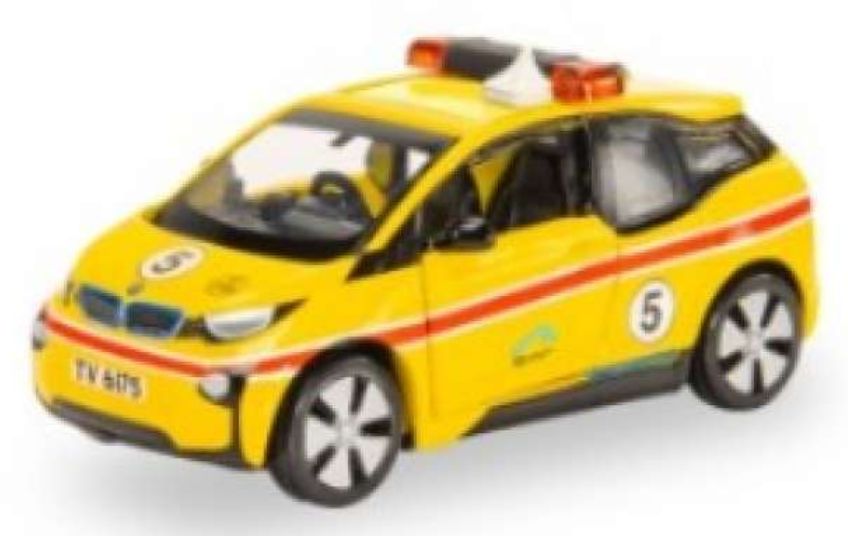 Toyota Rav4 Hong Kong Airport Airfield Patrol Vehicle Yellow 1:64 – diecast model
