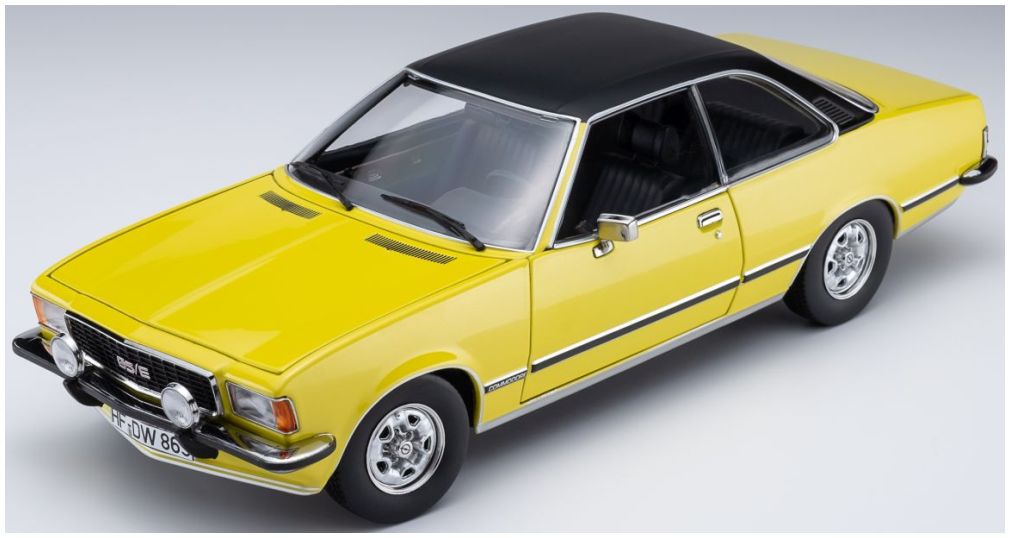 Available to Order – Opel Commodore B GS/E Coupe 1975 Brilliant Yellow 1:18 (TOU 18048003)