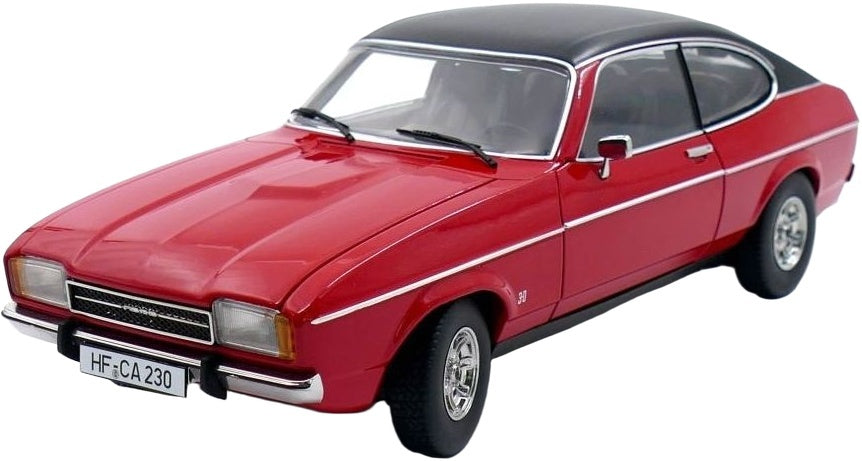 Available To Order – Ford Capri II Ghia 3.0 (1974 - 1977) Spanish Red w/Vinyl Top Black - 948pcs Lim 1:18 (TOU 18081201)