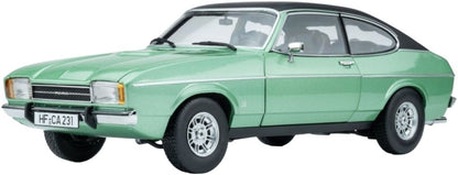 Available To Order – Ford Capri II Ghia 3.0 (1974 - 1977) Mediteran Green w/Vinyl Top Black 1:18 (TOU 18081202)