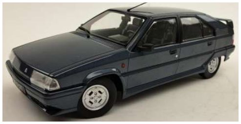 Available To Order – Citroen BX Gti 1990 Dark Grey w/Black Interior 1:18 (TRN 1800463)