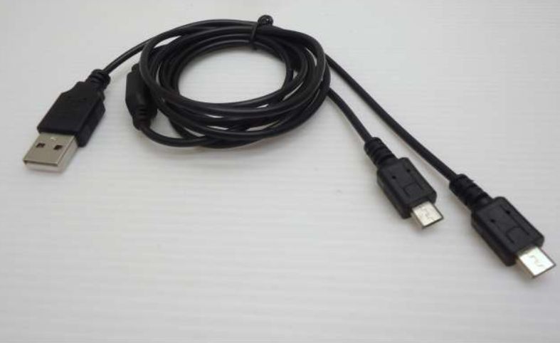 Available To Order – 120cm USB Cable to 2 x Micro USB Works with All Display Cases (TRN 189902)