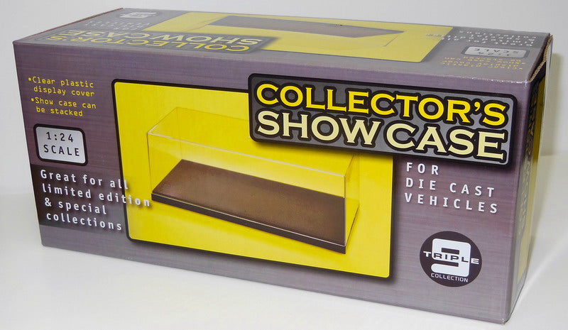 Display Case 1:24 - Individually boxed Black Base 27cm x 12.5w x 11.2h 1:24 Triple 9 Model