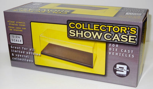 Display Case 1:24 - Individually boxed Black Base 27cm x 12.5w x 11.2h 1:24 Triple 9 Model