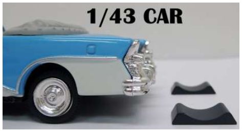 Car Stoppers for 1:43 Cars in Cases Stops cars moving 10pce per pack 1:43 Triple 9 Model