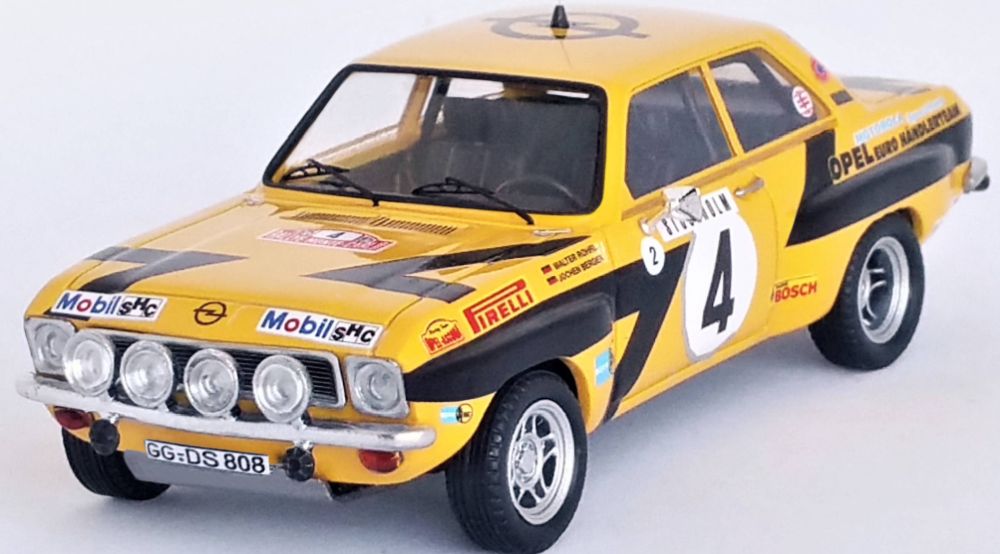 Available To Order – Opel Ascona Monte Carlo Rally 1975 #9 Walter Rohrl/Claes Billstam 1:43 (TRO DSN081)