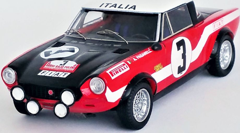 Available To Order – Fiat 124 Abarth Rally of Poland 1973 #3 Alcide Paganelli/Ninni Russo 1:43 (TRO DSN086)