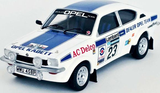 Available To Order – Opel Kadett GT/E 4th RAC Rally 1975 Tony Pond/David Richards 1:43 (TRO DSN32)