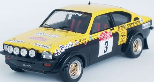 Available To Order – Opel Kadett GT/E 5th Sanremo Rally 1976 Amilcare Ballestrieri/Sergio Maiga 1:43 (TRO DSN37)