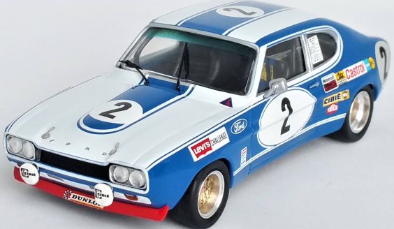 Available To Order – Ford Capri 2600 RS #2 1st 24H Spa Francorchamps 1972 Jochen Mass/Hans Stuck 1:43 (TRO RRBE42)