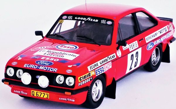 Available To Order – Ford Escort Mk2 RS2000 Monte Carlo Rally 1979 Alain Beauchef/Jean-Rene Dubois 1:43 (TRO RRFR056)