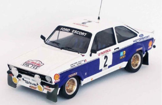 Available To Order – Ford Escort Mk2 Tour de Corse 1977 #2 Jean-Pierre Nicolas/Vincent Laverne 1:43 (TRO RRFR16)