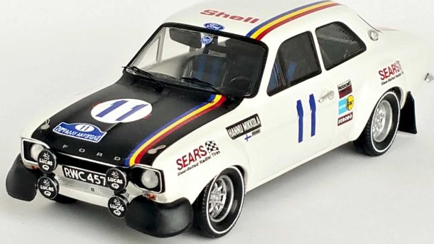 Available To Order – Ford Escort Mk1 Acropolis Rally 1972 Hannu Mikkola/Henry Liddon 1:43 (TRO RRGR04)