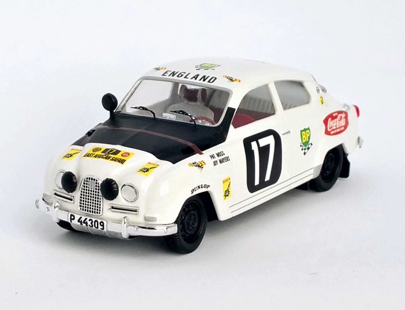Available To Order – Saab 96 9th East African Safari 1964 Pat Moss-Carlsson/Joy Mayers 1:43 (TRO RRKE03)