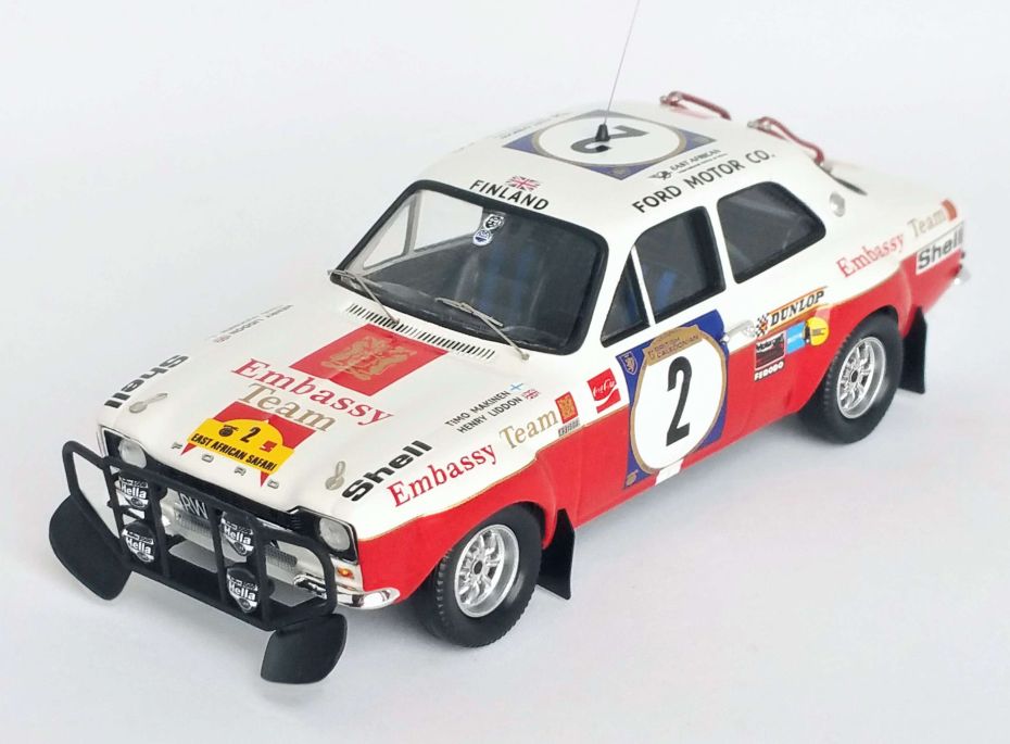 Available To Order – Ford Escort Mk1 8th East African Safari 1972 Timo Makinen/Henry Liddon 1:43 (TRO RRKE09)