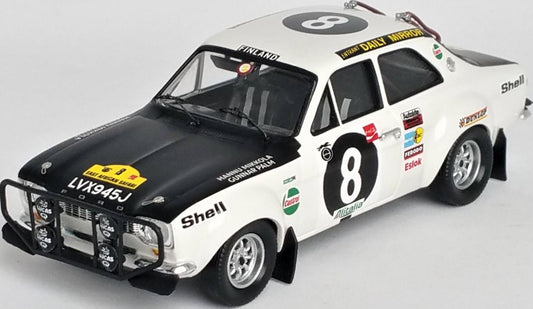 Available To Order – Ford Escort Mk1 East African Safari Rally 1971 #8 Hannu Mikkola/Gunnar Palm 1:43 (TRO RRKE13)