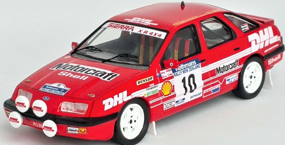 Available To Order – Ford Sierra XR 4x4 Rally of New Zealand 1988 Stokes/Adams 1:43 (TRO RRNZ13)