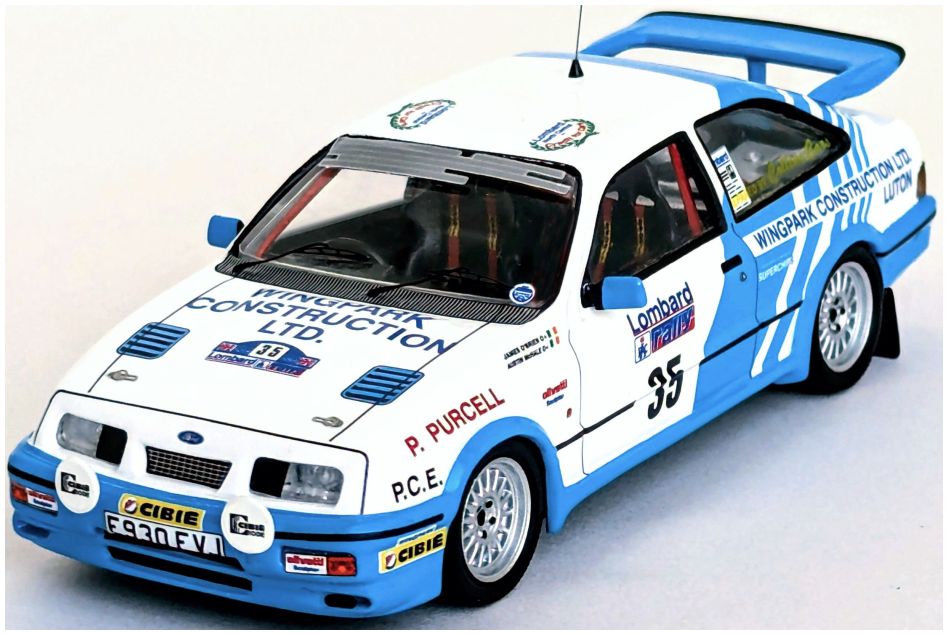Ford Sierra RS Cosworth 24th RAC Rally 1988 Austin MacHale/James O'Brien 1:43 Trofeu Model