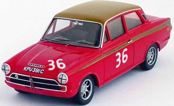 Ford Lotus Cortina Snetterton 1966 Jackie Stewart 1:43 Trofeu Model