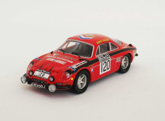Available To Order – Alpine Renault A110 RAC Rally 72 John Price/M. Turner 1:43 (TRO RRUK55)