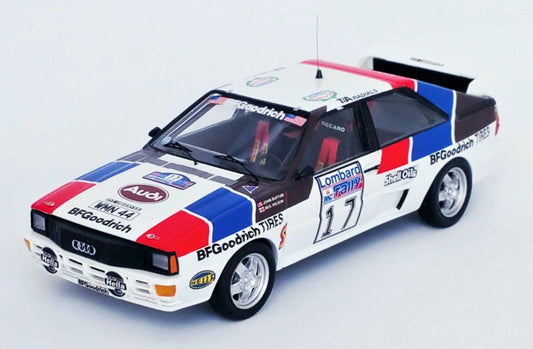Available To Order – Audi Quattro RAC Rally 1984 John Buffum /Neil Wilson 1:43 (TRO RRUK64)