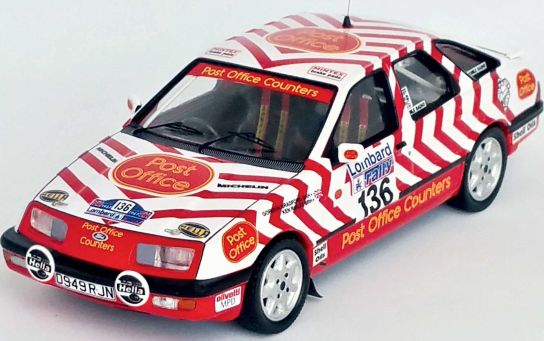 Available To Order – Ford Sierra XR 4x4 RAC Rally 1987 Ken Ridley/Gordon Bradford 1:43 (TRO RRUK73)