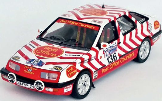 Available To Order – Ford Sierra XR 4x4 RAC Rally 1987 Ken Ridley/Gordon Bradford 1:43 (TRO RRUK73)