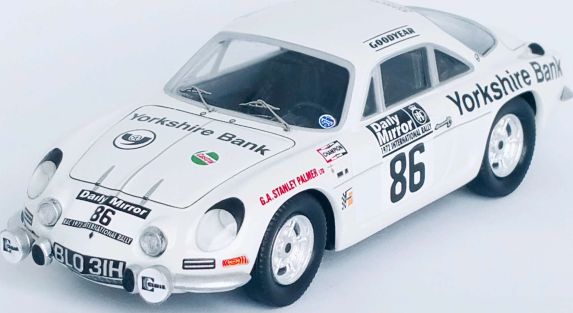 Available To Order – Alpine Renault A110 RAC Rally 1972 Jill Robinson/Dilys Rodgers 1:43 (TRO RRUK75)