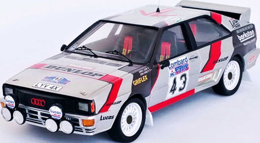 Available To Order – Audi Quattro RAC Rally 1985 Lord/Varley 1:43 (TRO RRUK79)