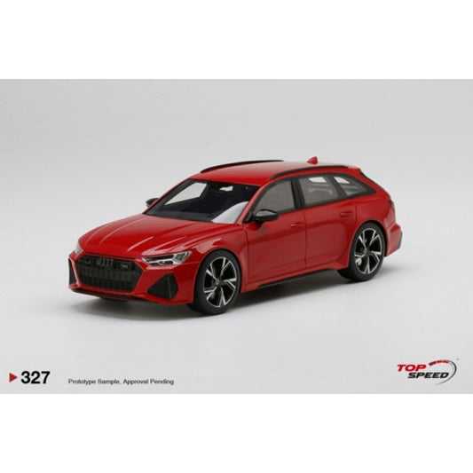 THIS ITEM IS AVAILABLE TO ORDER FROM OUR SUPPLIER - 1:18 TOP SPEED TS0327 AUDI RS 6 AVANT CARBON BLACK TANGO RED